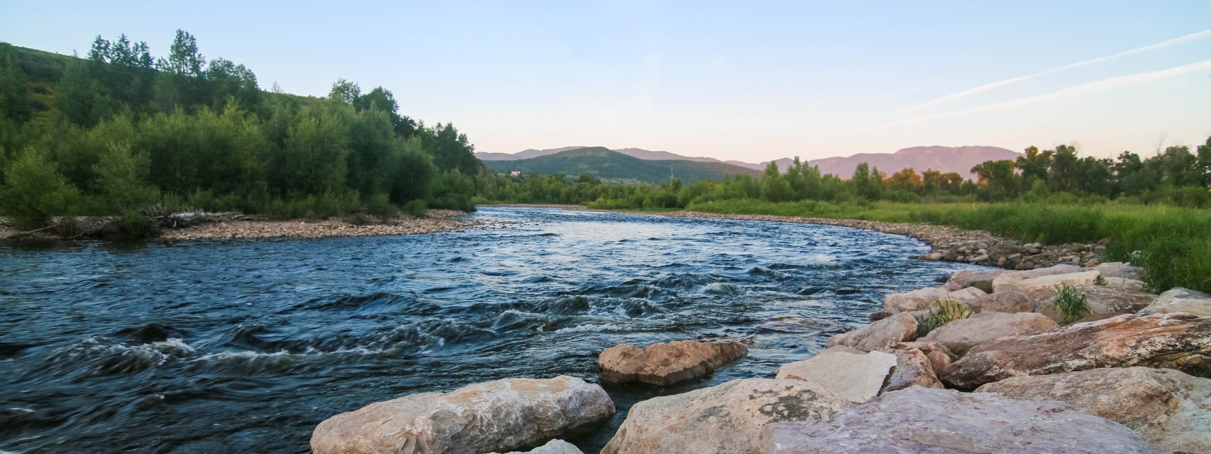 The river valley near Steamboat Springs, Colorado